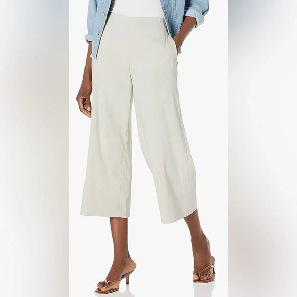 Vince Women's Linen Crop Wide Pant new size 18 - Picture 1 of 8
